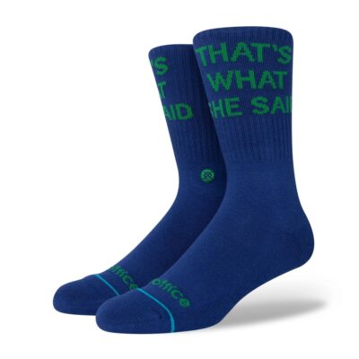 

Классические носки для экипажа Stance x The Office Thats What She Said (темно-синие) Носки с рисунком, Navy