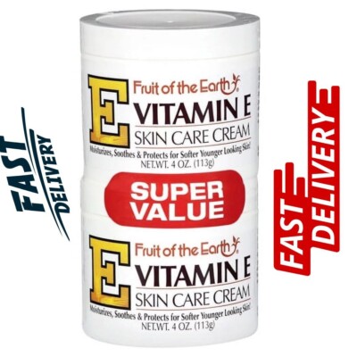 Fruit of the Earth Vitamin E Skin Care Cream Super Value, 4 Oz., 3 pack