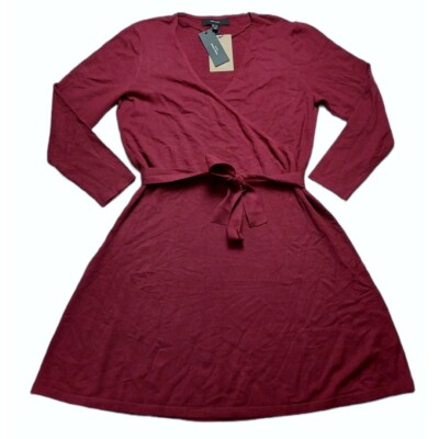 NWT Vero Moda Dress Size 1X Burgundy