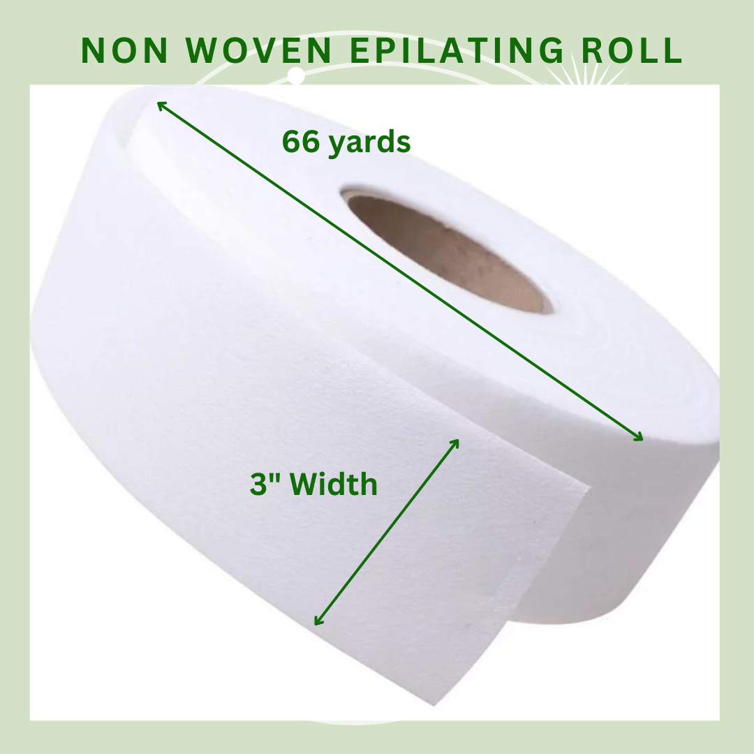 Non woven epilating roll 3" x 66 yards  paper waxing strips body hair removal