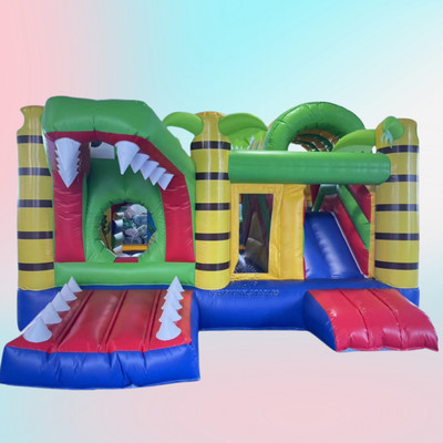 Crocodile Bouncy House Jumping  castle for Kids Slide Combo gonflable château