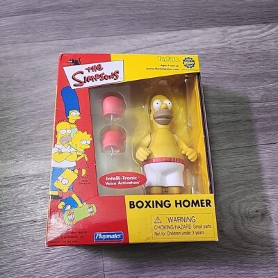 The Simpsons Boxing Homer Figure WOS Playmates ToyFare New