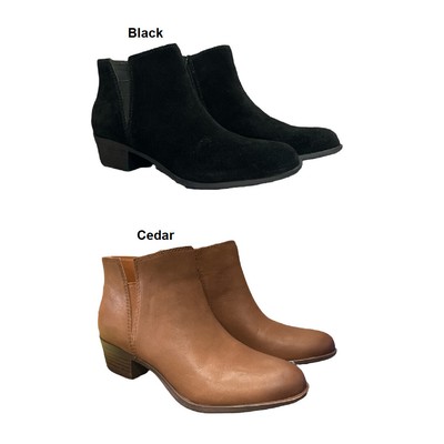 Женские ботильоны Bessie на кубинском каблуке с боковой молнией от бренда Lucky Brand