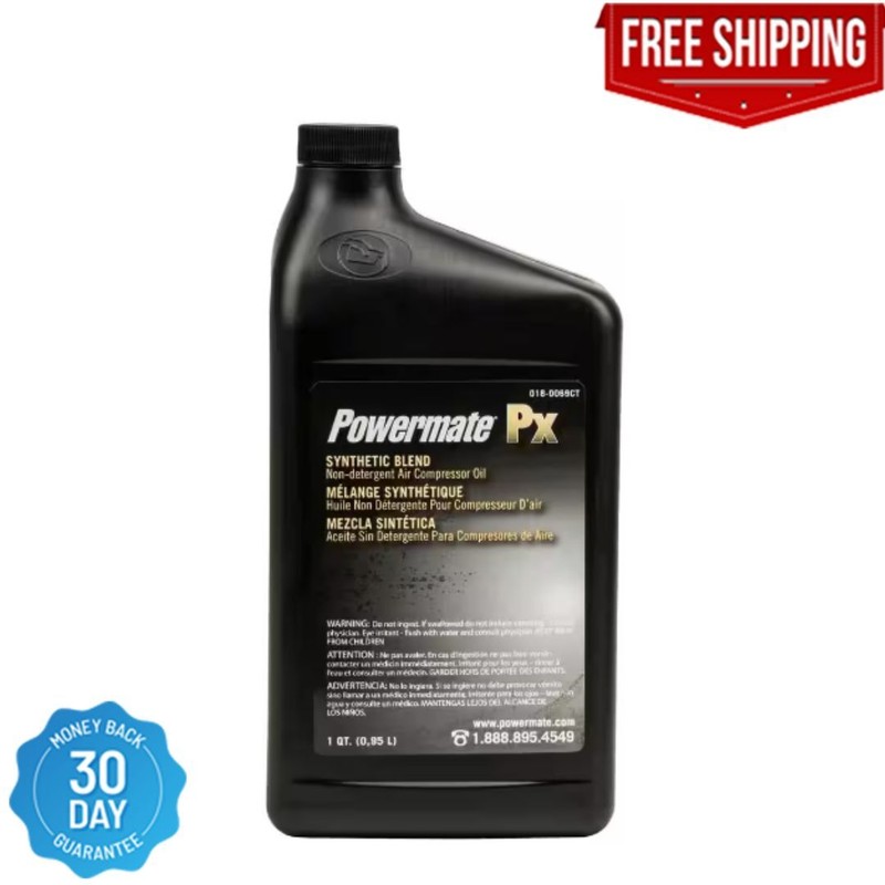 1 Qt. Synthetic Blend Non Detergent Air Compressor Oil