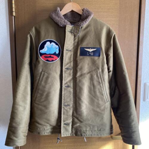 TOYs McCOY N-1 Deck Jacket Khaki Size 38 Used From Japan | eBay TOYs McCOY N-1 Deck Jacket Khaki Size 38 Used From Japan | eBay