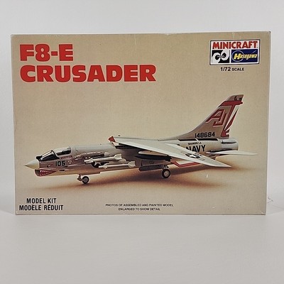 Minicraft Hasegawa 1 72 F8-E CRUSADER Model Jet Airplane #1146 New Open Box