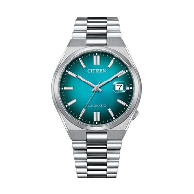 Pre-owned Citizen Nj0151-88x Tsuyosa Sapphire Automatic Gradient Blue Stainless Steel