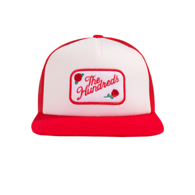 Кепка водителя грузовика Snapback Garage The Hundreds (красная) Регулируемая кепка