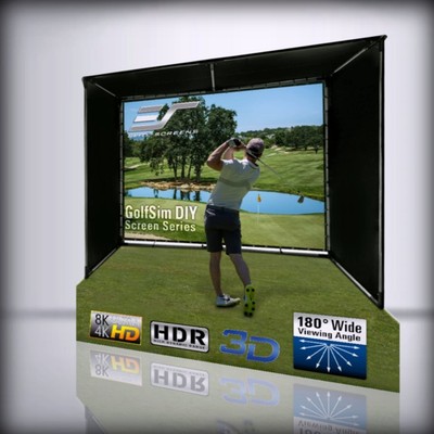 Elite Screens - GolfSim DIY, 85´´ Diag, 9.8'x9.8 GolfSim DIY GolfSim DIY ImpactW