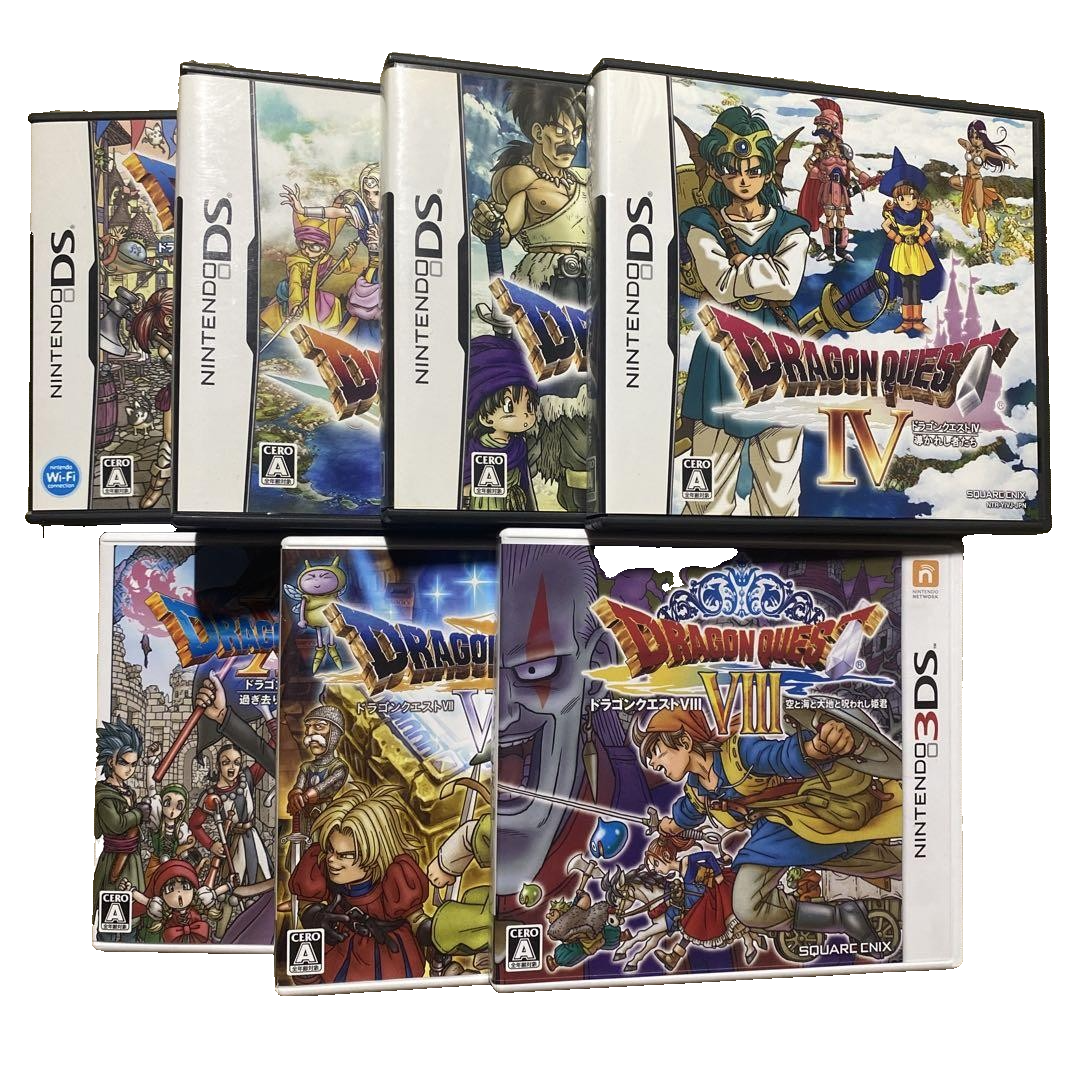 ドラゴンクエス　4 5 6 7 9 11 DS Dragon Quest 4 5 6 9 & 3DS 7 8 11 Nintendo Square Enix