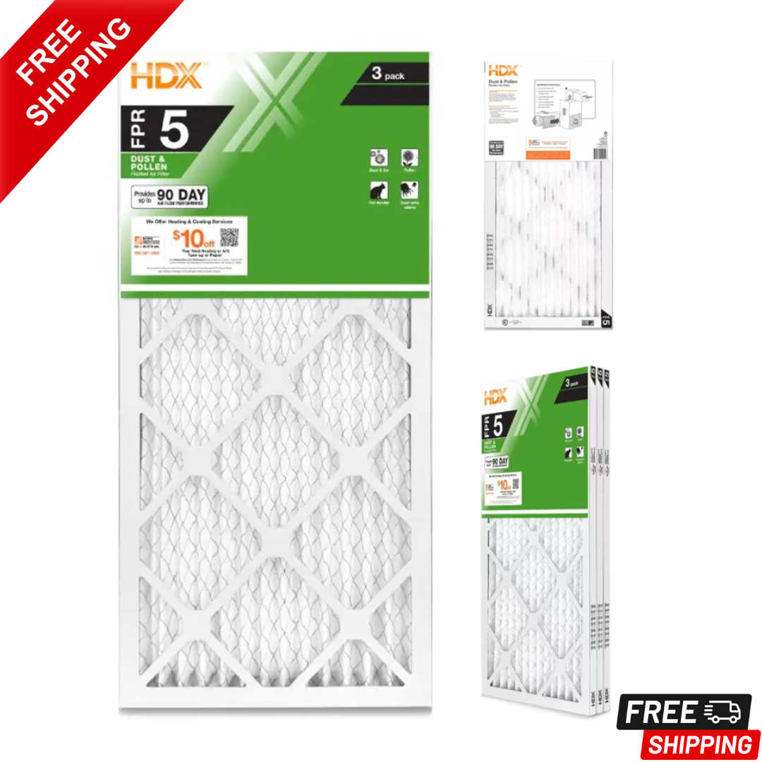 NEW 12 X 20 X 1 Standard Pleated Air Filter Fpr 5 3-pack Air Filters Replacement