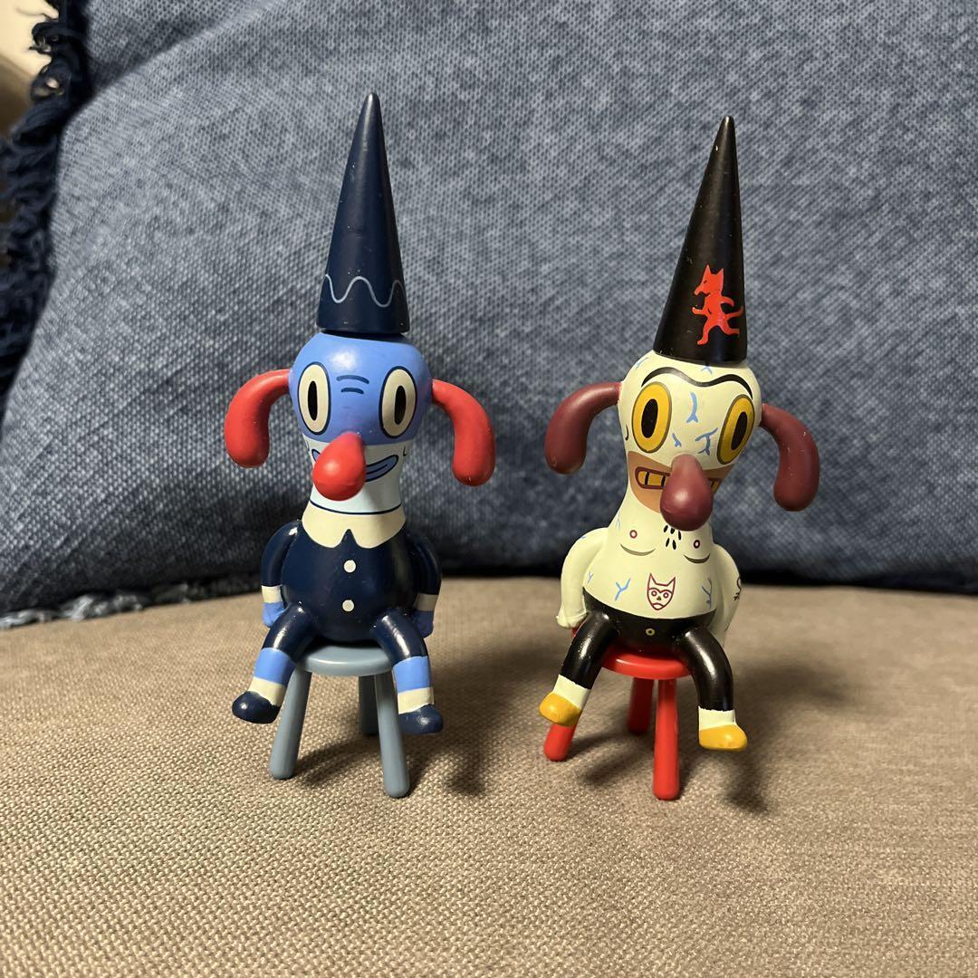 その他 Gary Baseman Fib Dunce Vinyl Figure Gary Baseman Toy Figure 2 Set Dunces Goody Vinyl Art Height
