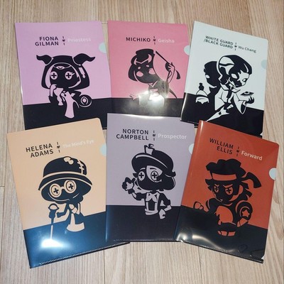 Identity V  Collaboration Limited Clear File Complete Set Of 6 Types