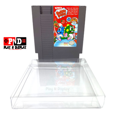 25 NES Nintendo Cartridge Cart Box Protectors Clear Plastic Case Sleeve Thick 
