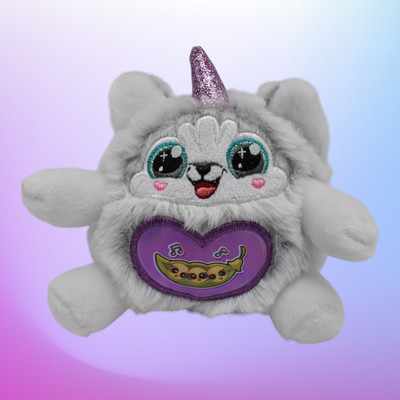 Zuru rainbocorns puppycorn 3 peas in a pod mini silver small plush stuffed toy