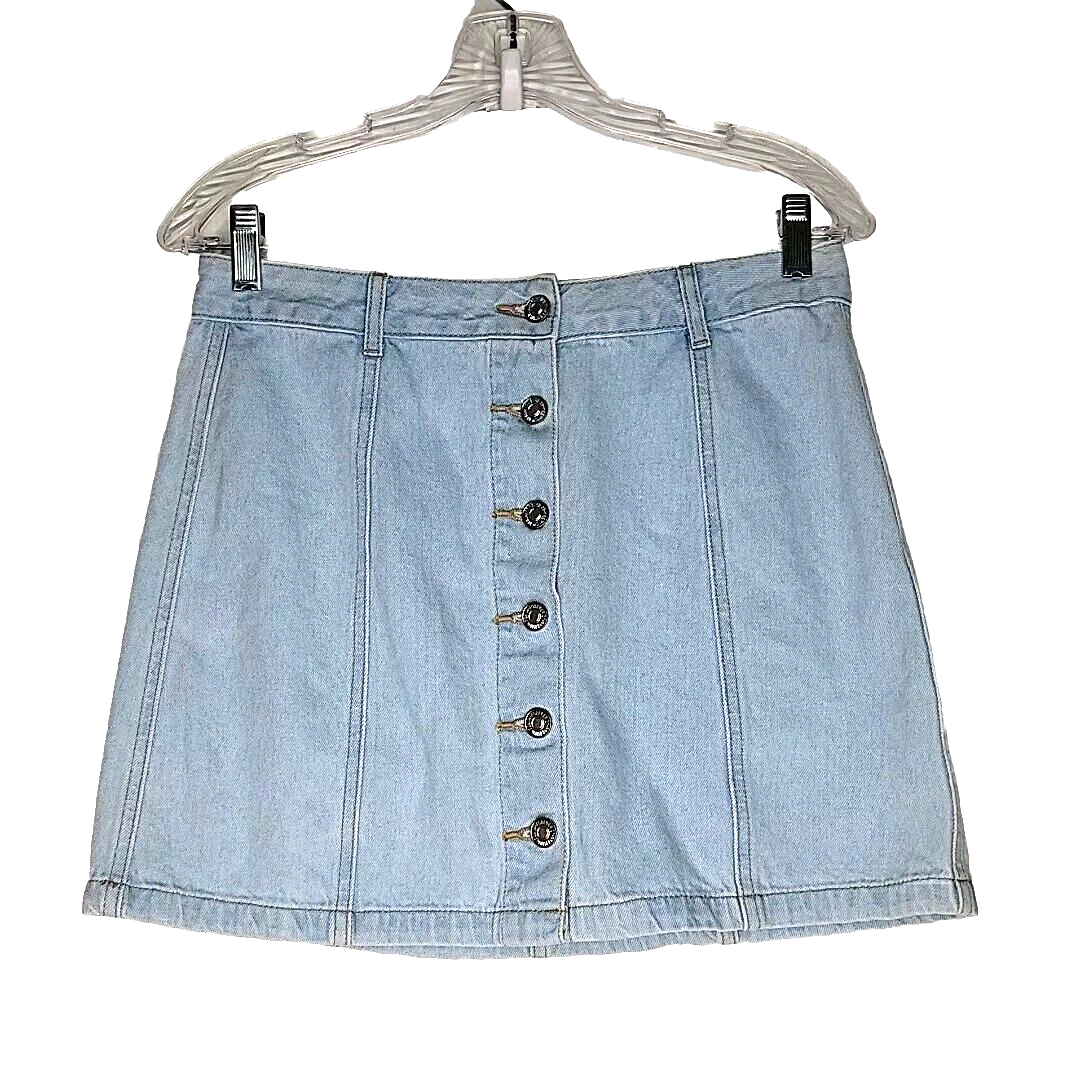 Forever 21 Women's Button up Denim Mini Skirt Size Medium