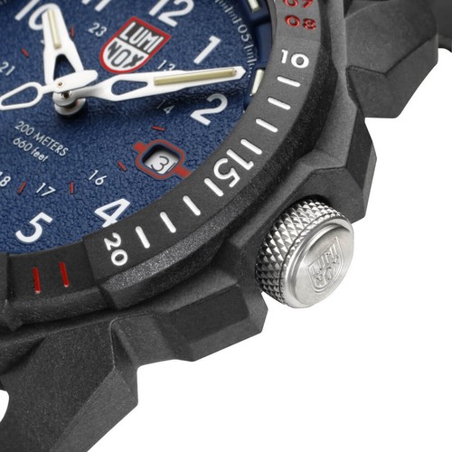 Pre-owned Luminox Men's Watch Ice-sar Arctic Navy Swiss Dive Black Case Blue Dial 1003.ice