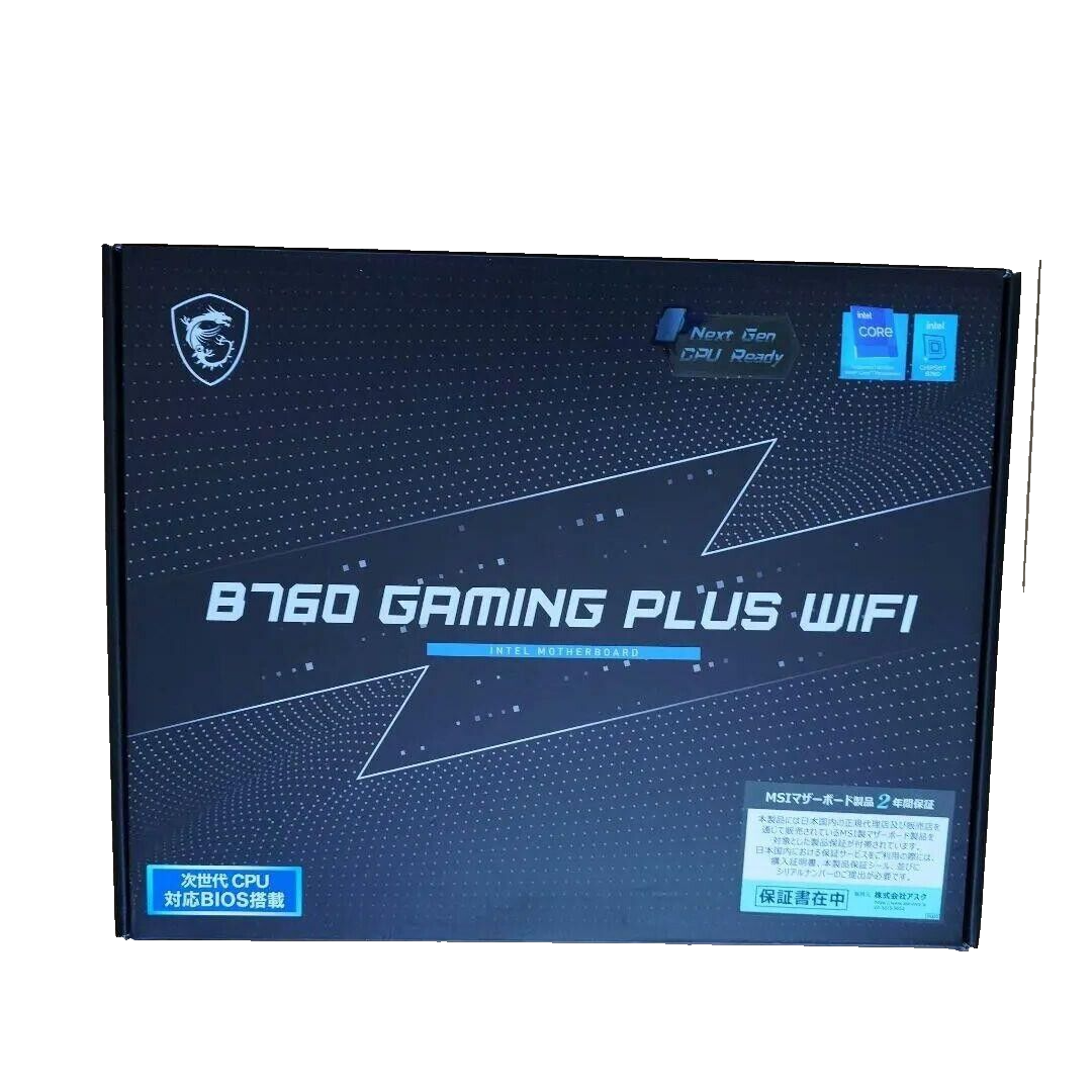 ☆保証書付き☆MSI B760 GAMING PLUS WIFI DDR4 MSI B760 GAMING PLUS WIFI, ATX - Intel 13th/12th Gen - 12