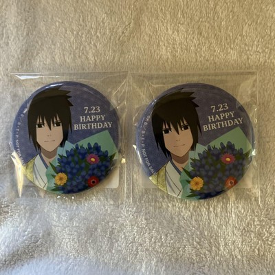 Naruto Shippuden Uchiha Sasuke Animate Limited Box Bonus Can Badge Set Of 2