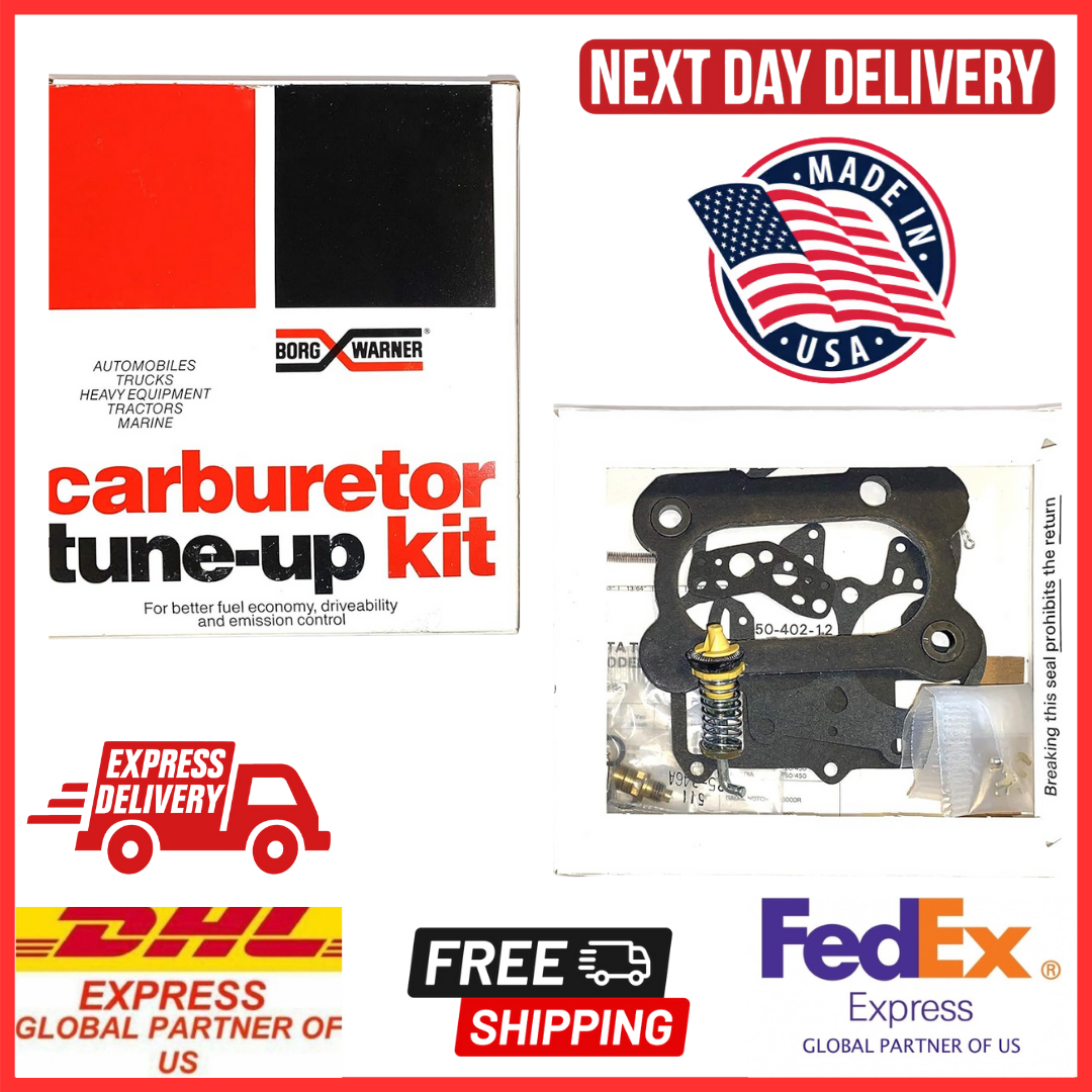 New Carburetor Tune Up Kit Borg Warner 10389 Replacement Rebuild Set
