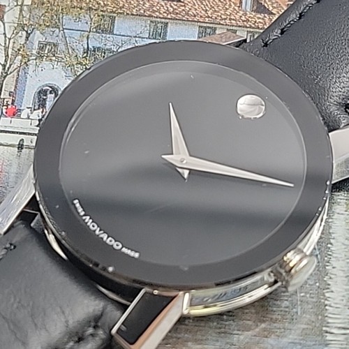 【コウジ】MOVADO クォーツ 腕時計 ブラック ミラー Women's Movado Zenith 14k yellow gold black dial quartz