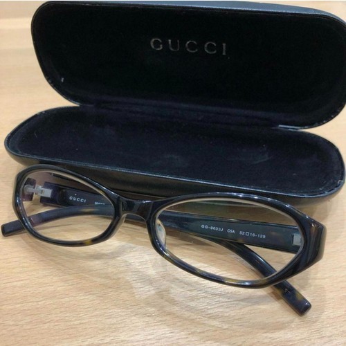 Gucci Plastic Frame Glasses GG-9033J 52□16 129 Made in