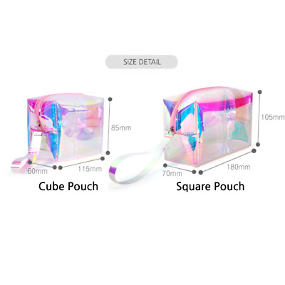 Holographic Makeup Bag  Makeup Bags with Zipper for Cosmetics, Toiletries bags