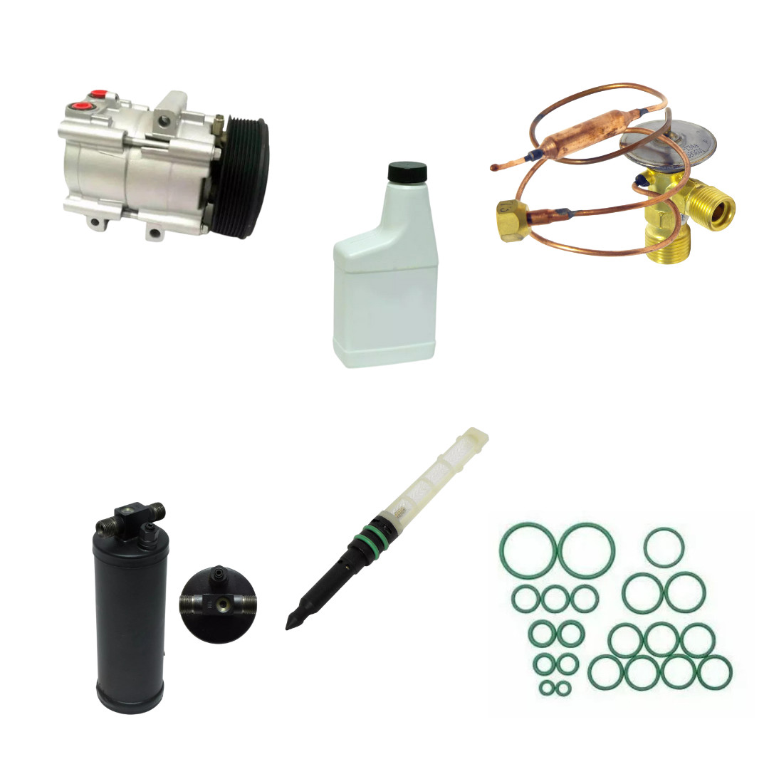 A/C Compressor Kit Fits Ford F53 2000-2001 V10 6.8L OEM FS10 KT152-3