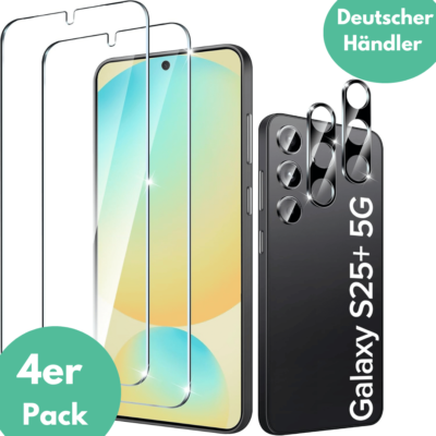 2X Schutzglas für Samsung Galaxy S25 Plus 5G Display Kamera Panzerfolie Screen ✅