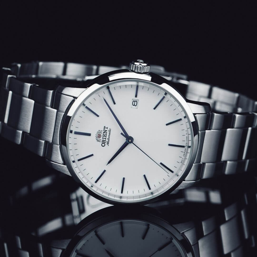Pre-owned Orient Maestro Automatic Watch White Dial Basic Date Ac0e02s Made In Japan