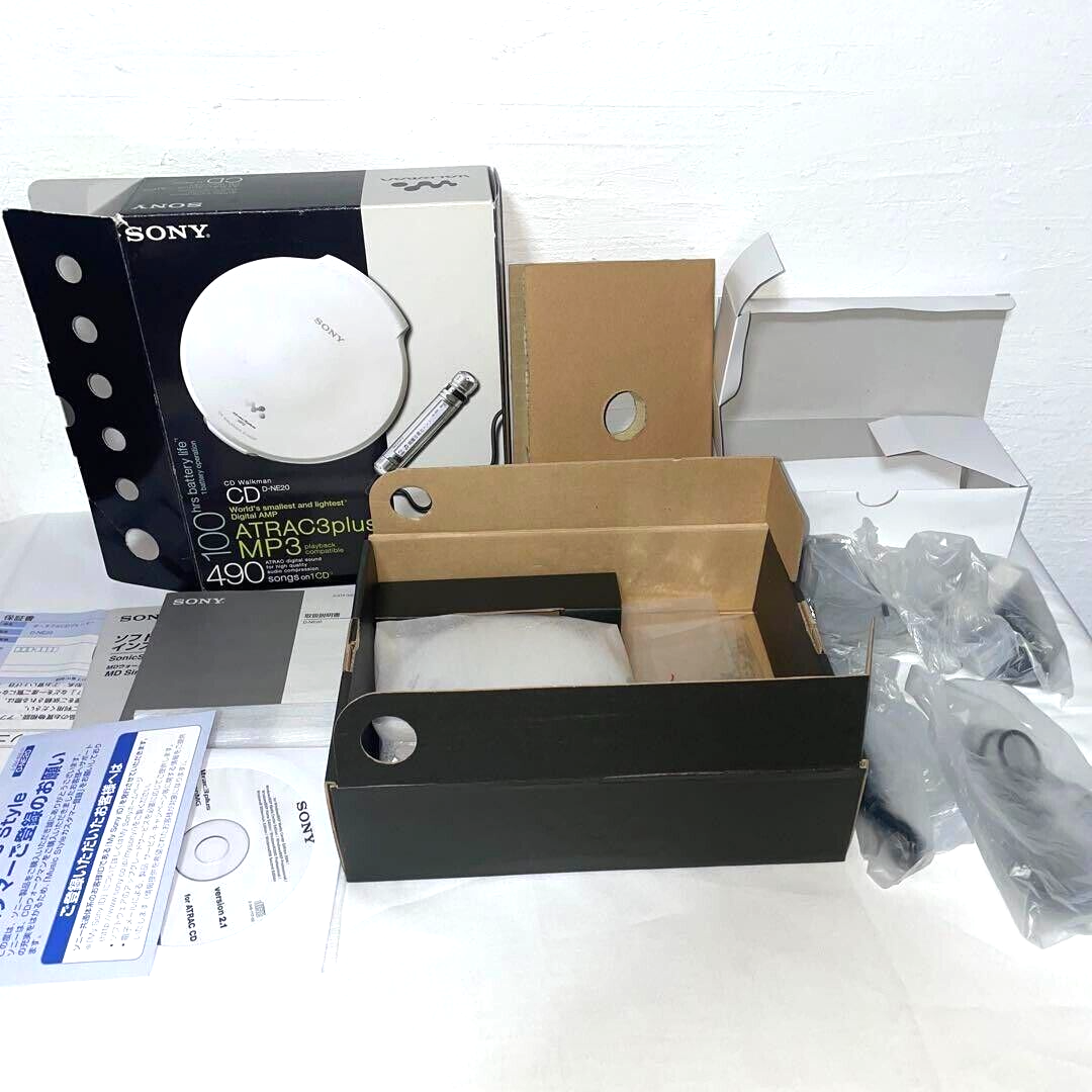 Sony D-NE20 Portable CD Player ATRAC CD Walkman Working RARE