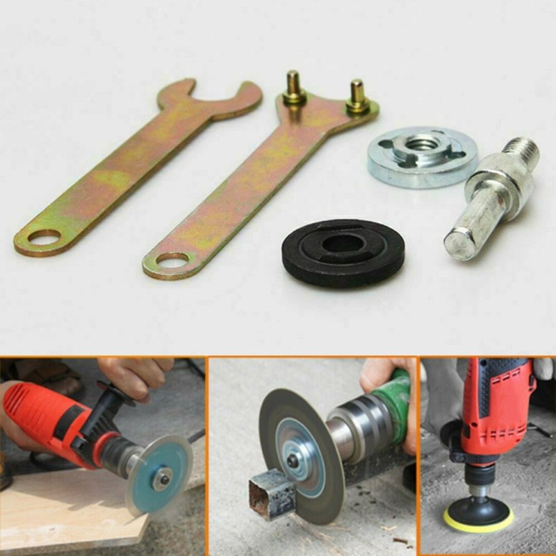 Disc Holder Angle Die Grinder Drill Wrench Nut Spanner Mandrel Adapter Tool B