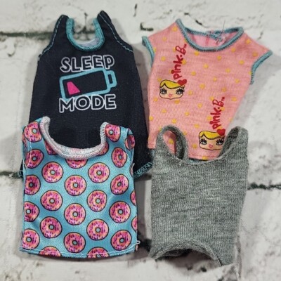 Barbie Doll Clothes Lot Of 4 Tank Tops Casual Shirts Fashionista Barbie Basics 