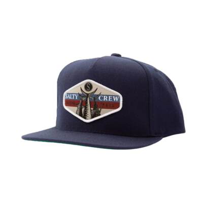 Кепка Salty Crew High Tail Snapback (темно-синяя) с 5 панелями