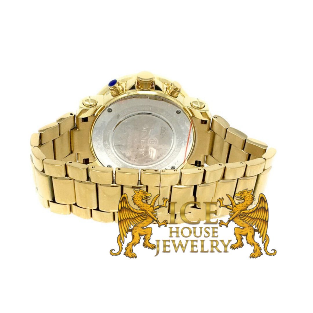 Pre-owned Icehousejewelry Icy Joe Rodeo Techno Grill Diamond Watch 48mm Crushed Illusion Dial 1.08ct