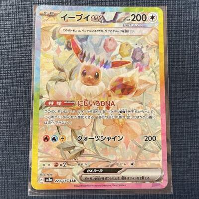 イーブイSAR Eevee EX SAR 223/187 SV8a Terastal Fest ex Pokemon Card