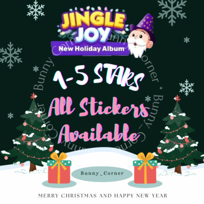 MONO GO All Stickers JINGLE_JOY 1-2-3-4-5 STARS  Fast Delivery  