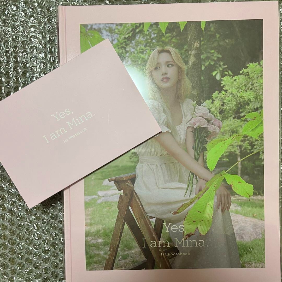 アイドル Yes, I am Mina. 1st Photobook TWICE MINA YES I AM MINA 1ST PHOTOBOOK 2 SET - Kpop USA