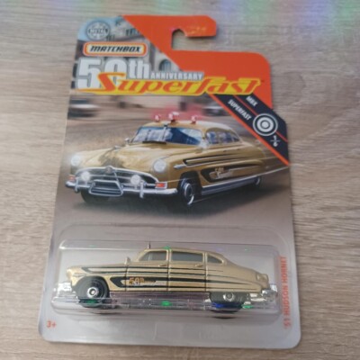 Matchbox 1/64 Diecast 50th Anniversary Superfast Gold 1951 Hudson Hornet