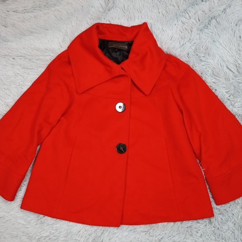 オレンジタウン☆かまぼこ  ZARA Zara Jacket Womens S Red Wool Pockets Cottagecore Warm Cozy