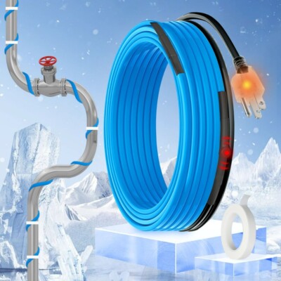 70ft 120V Heat Trace, 5W/ft, Multi-Purpose, Built-in Thermostat