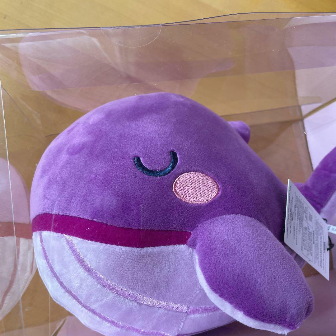 BTS FC Official TinyTAN Plush Whale Plush Doll 260x300x185mm