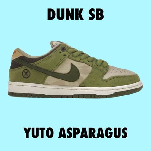 Yuto Horigome × Nike SB Dunk Low\"Matcha\" Yuto Horigome x Nike SB Dunk Low 'Asparagus' Lands Spring