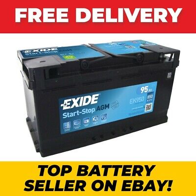 Exide 019/017 EK950 AGM 95Ah 850A car battery start-stop Fits AUDI BMW MERC