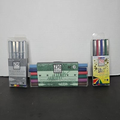 Zig Memory System Writer Color Twin Marker Pen Scrapbooking Lot Ball Millennium 