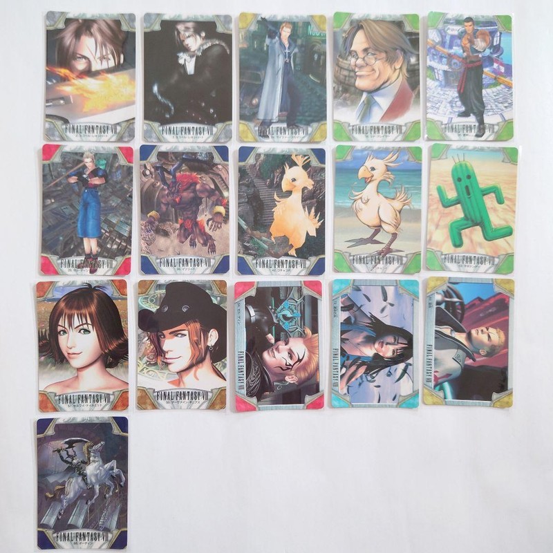FINAL FANTASY VIII 　カード Set of 16 Final Fantasy VIII FF8 Carddass Trading Card