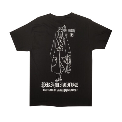 

Футболка с короткими рукавами Primitive Apparel x Naruto Hiden (черная) с рисунком, Черный