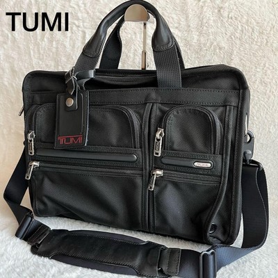 TUMI 26141D4 Alpha Expandable Organizer Business Bag Briefcase Shoulder  2way