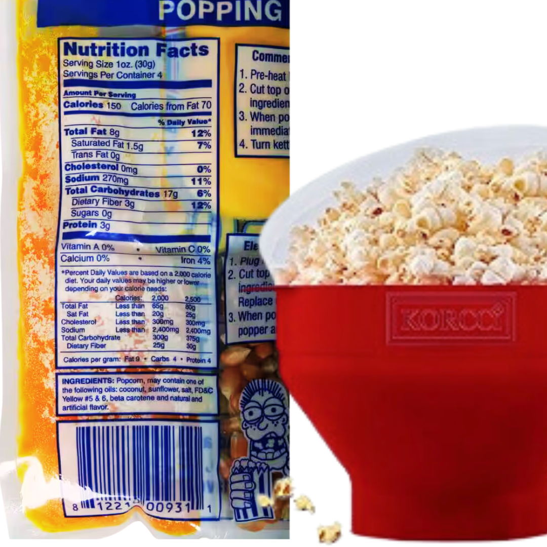Great Northern  Movie Theater-Style Popcorn 12 Packets - All-in-One for Machine