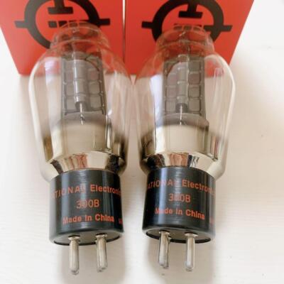Used National Electronics 300B Vacuum Tubes Set Of 2 Audio Equipment Rare